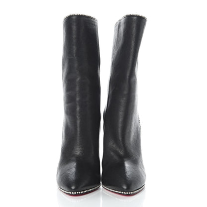 Gucci Calfskin Crystal Fosca Boots 36.5 Black 2 of 10
