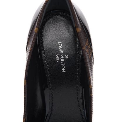Louis Vuitton Monogram Cherie Pumps 38 Black 6 of 8