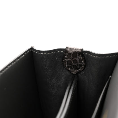 Hermes Matte Alligator Mini Sac Roulis Graphite 11 of 15