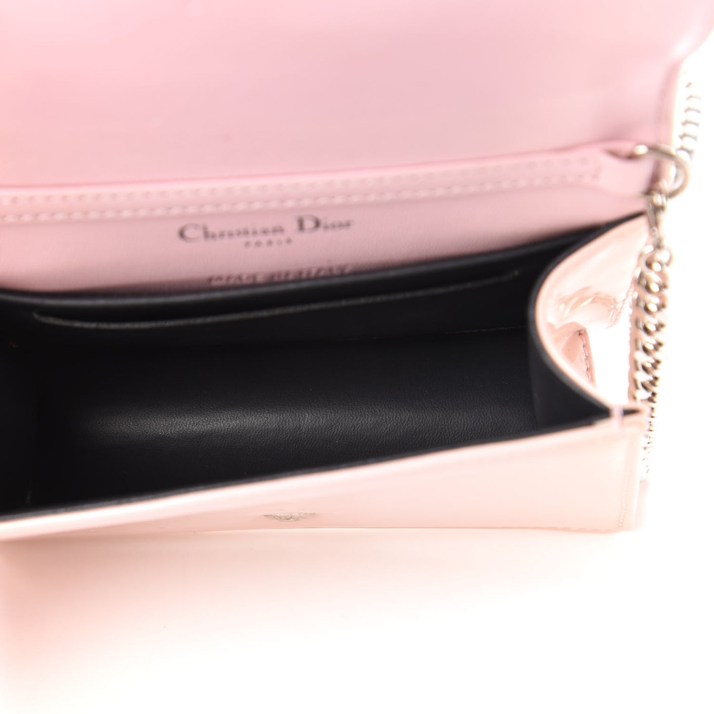Patent Micro-Cannage Baby Diorama Flap Bag Rose