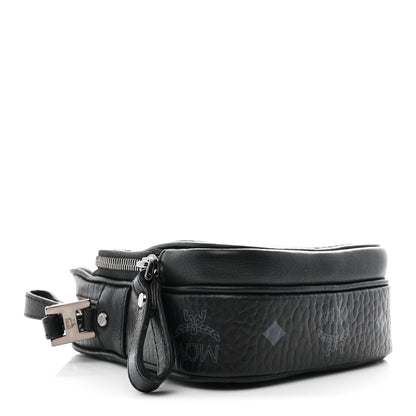 MCM Visetos Crossbody Pouch Bag Black 4 of 10