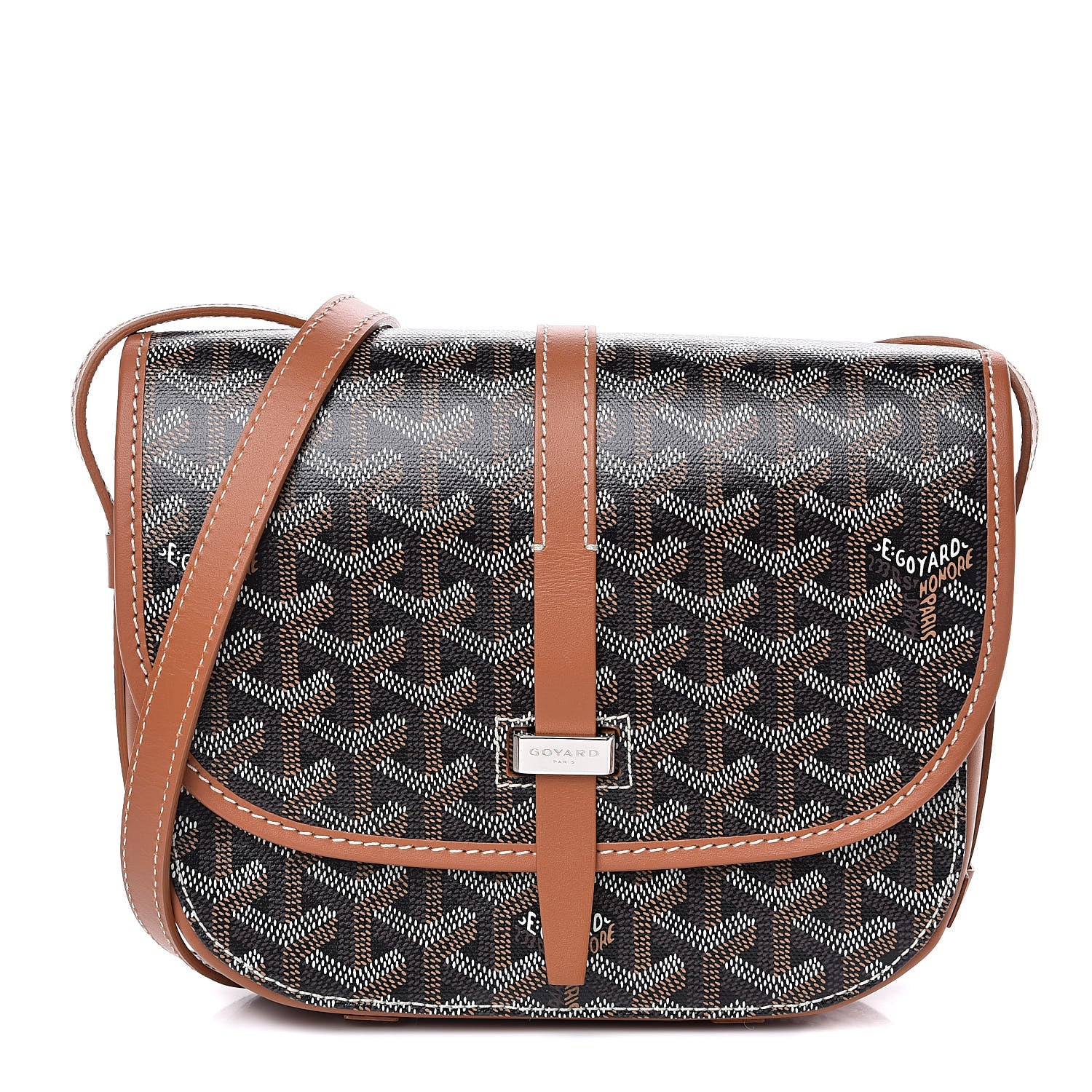 Goyard Goyardine Belvedere II PM Messenger Bag Black Gold 1 of 11