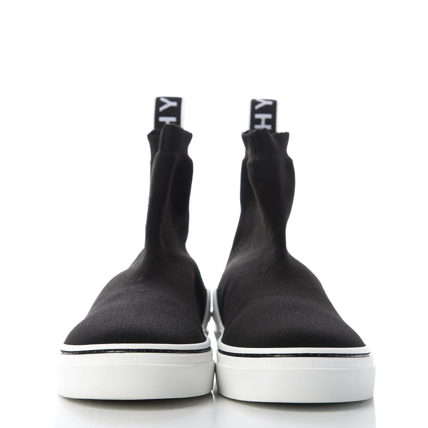 Technical Canvas Knit Womens George V Sock Sneakers 38.5 Black