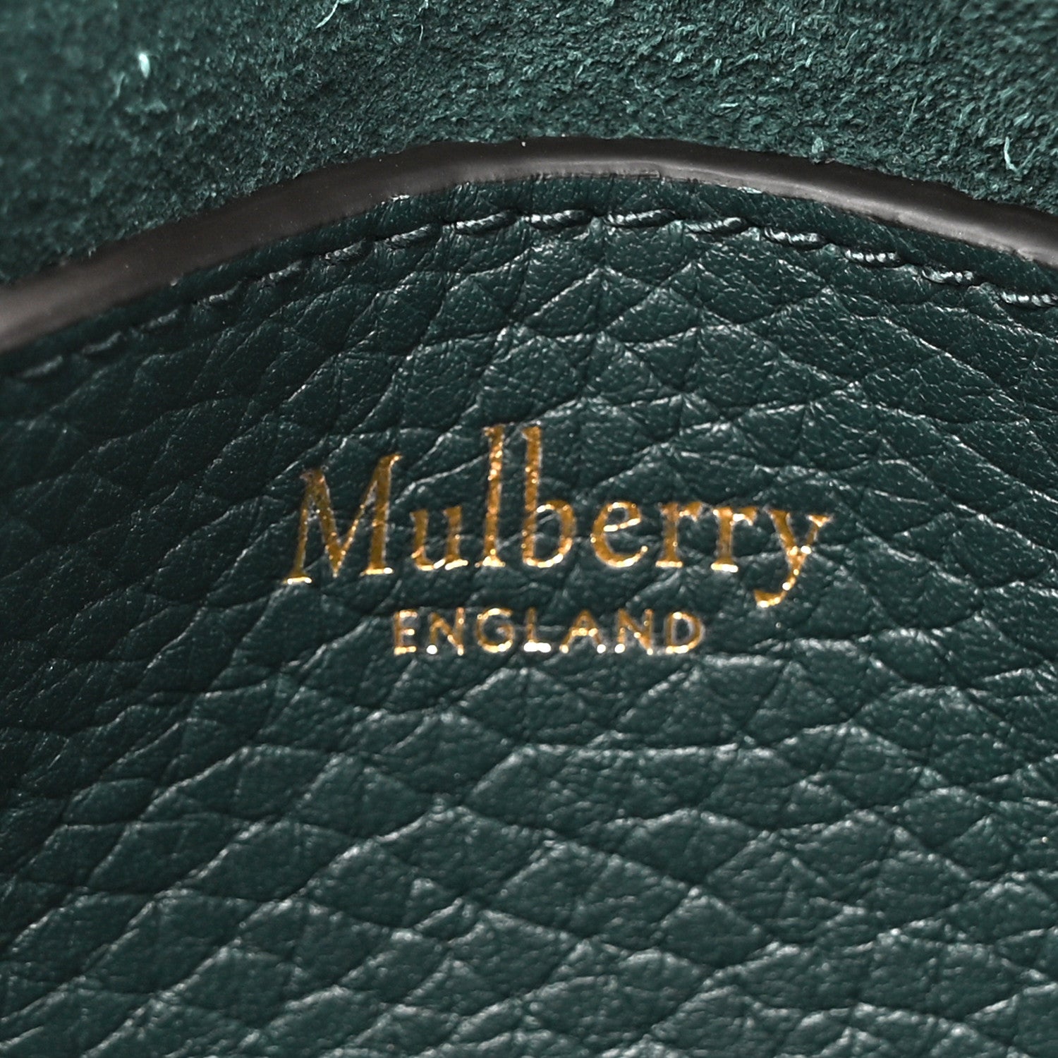 Mulberry Heavy Grain Calfskin Small Lily Flap Mulberry Green 5 of 11