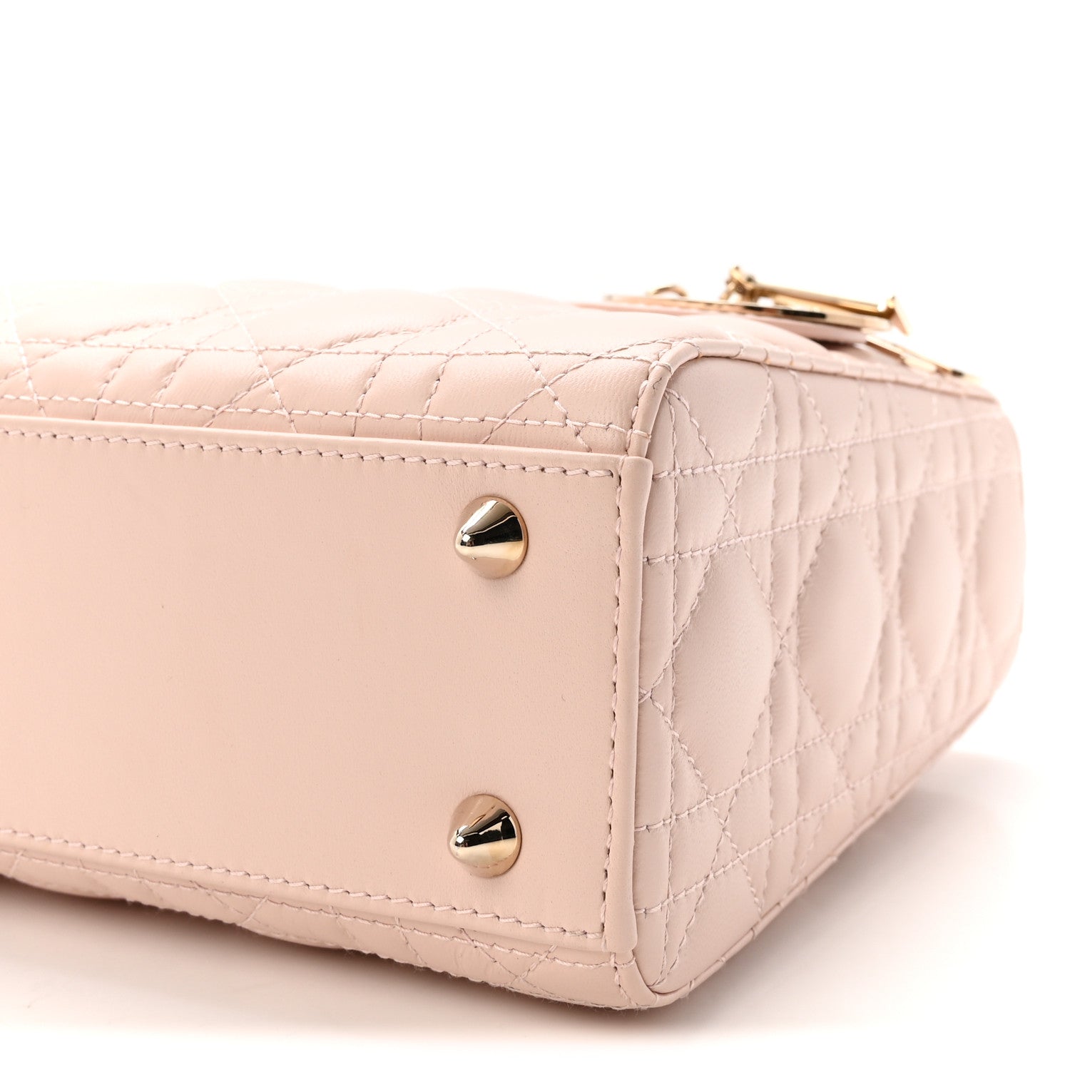 Christian Dior Lambskin Cannage Small My ABCDior Lady Dior Light Pink 9 of 9