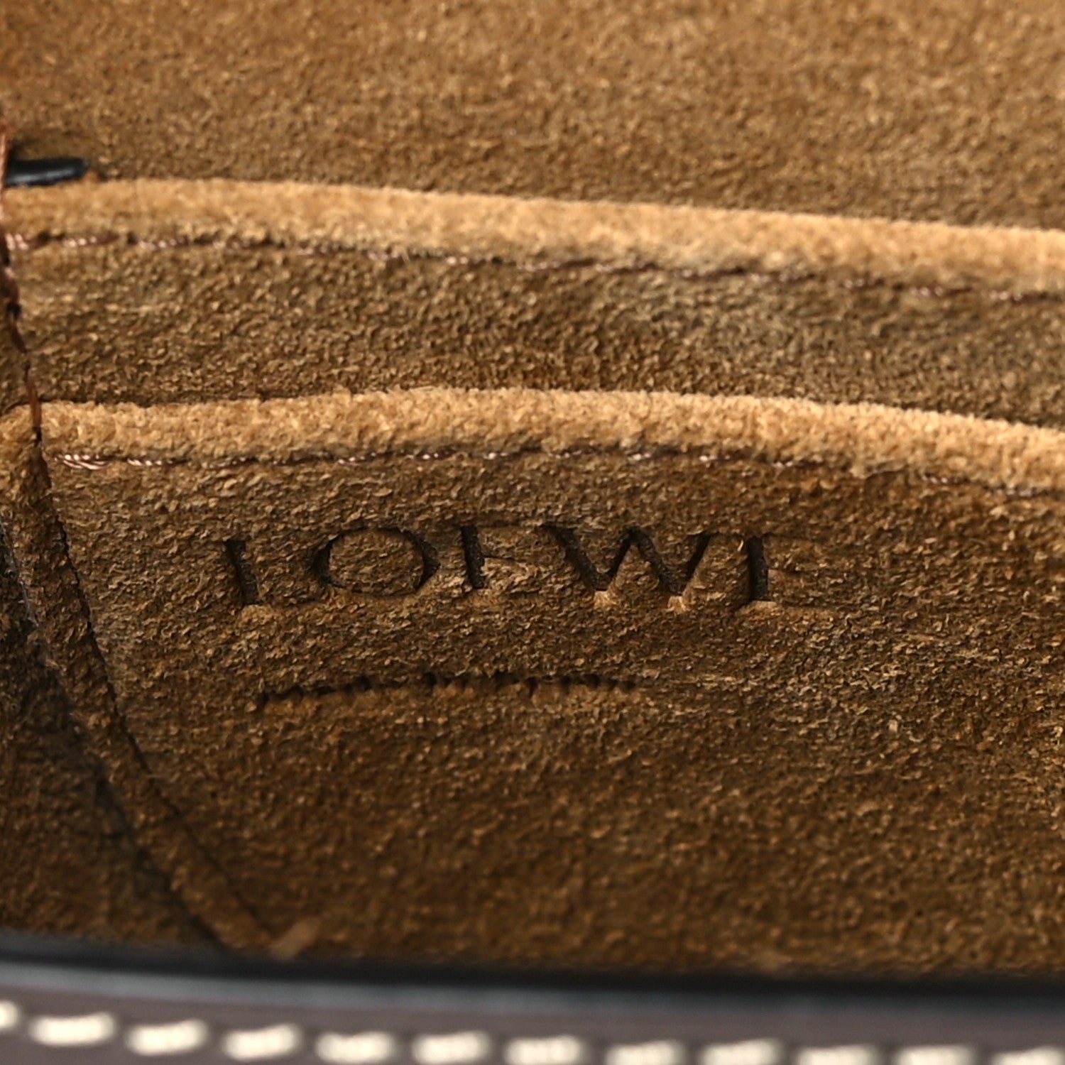 Loewe Calfskin Mini Gate Crossbody Bag Oxblood Tan Taupe 6 of 10
