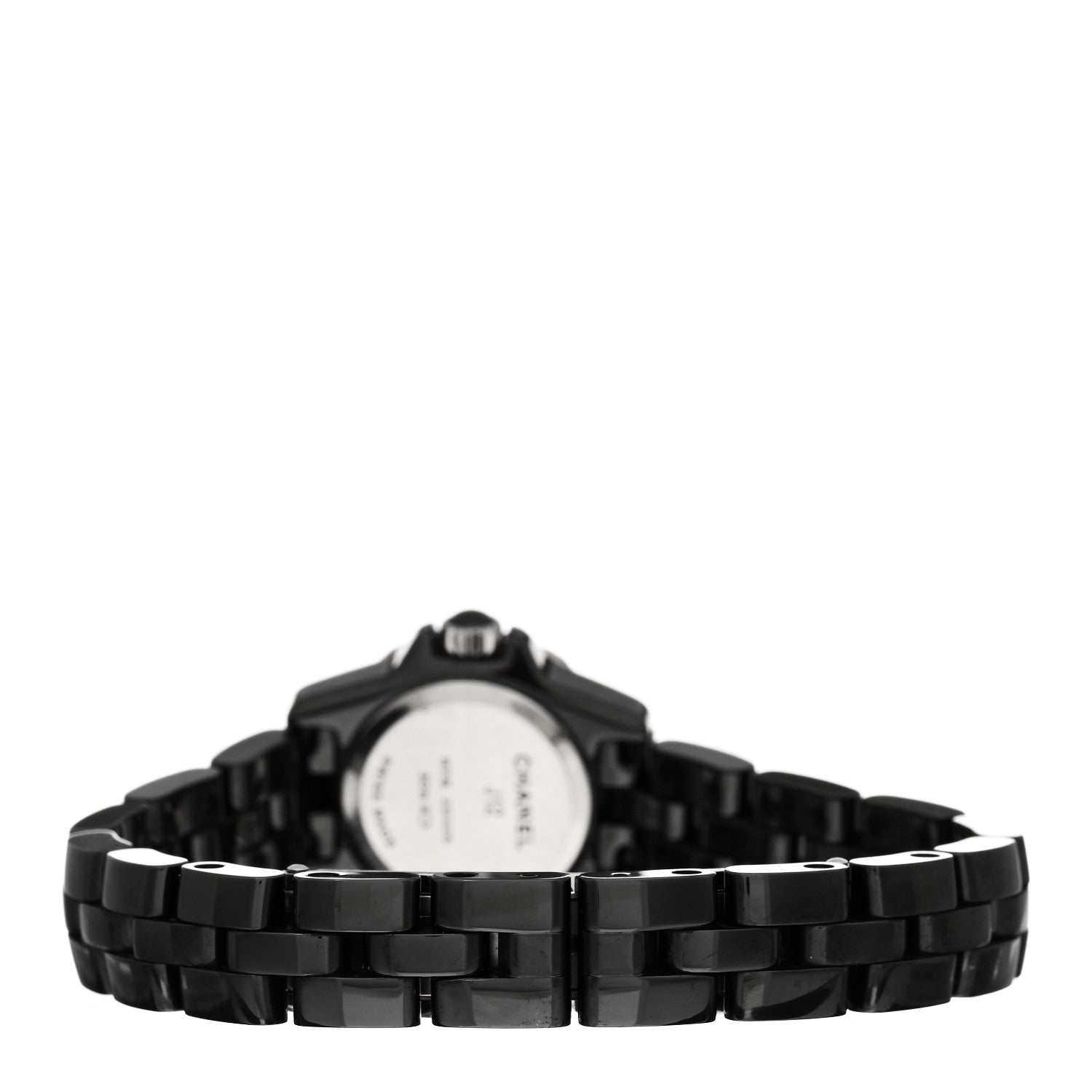 Chanel Stainless Steel Ceramic Diamond Bezel 19mm J12 Quartz Watch Black 3 of 4