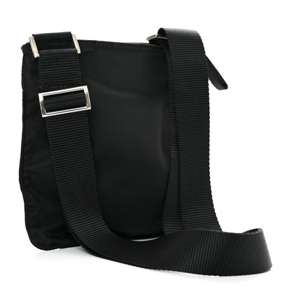 Prada Nylon Flat Messenger Bag Black 2 of 10