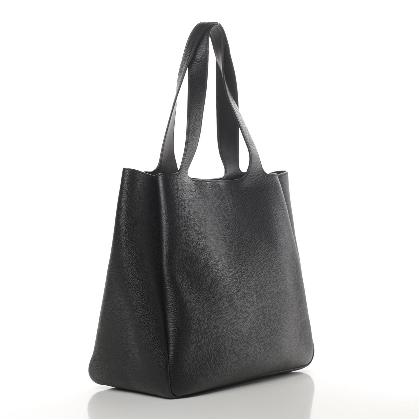 Vitello Daino Soft Large Dynamique Tote Black