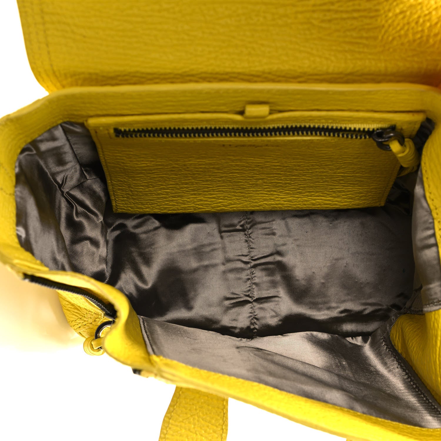 3.1 Phillip Lim Textured Calfskin Mini Pashli Satchel Yellow 5 of 11