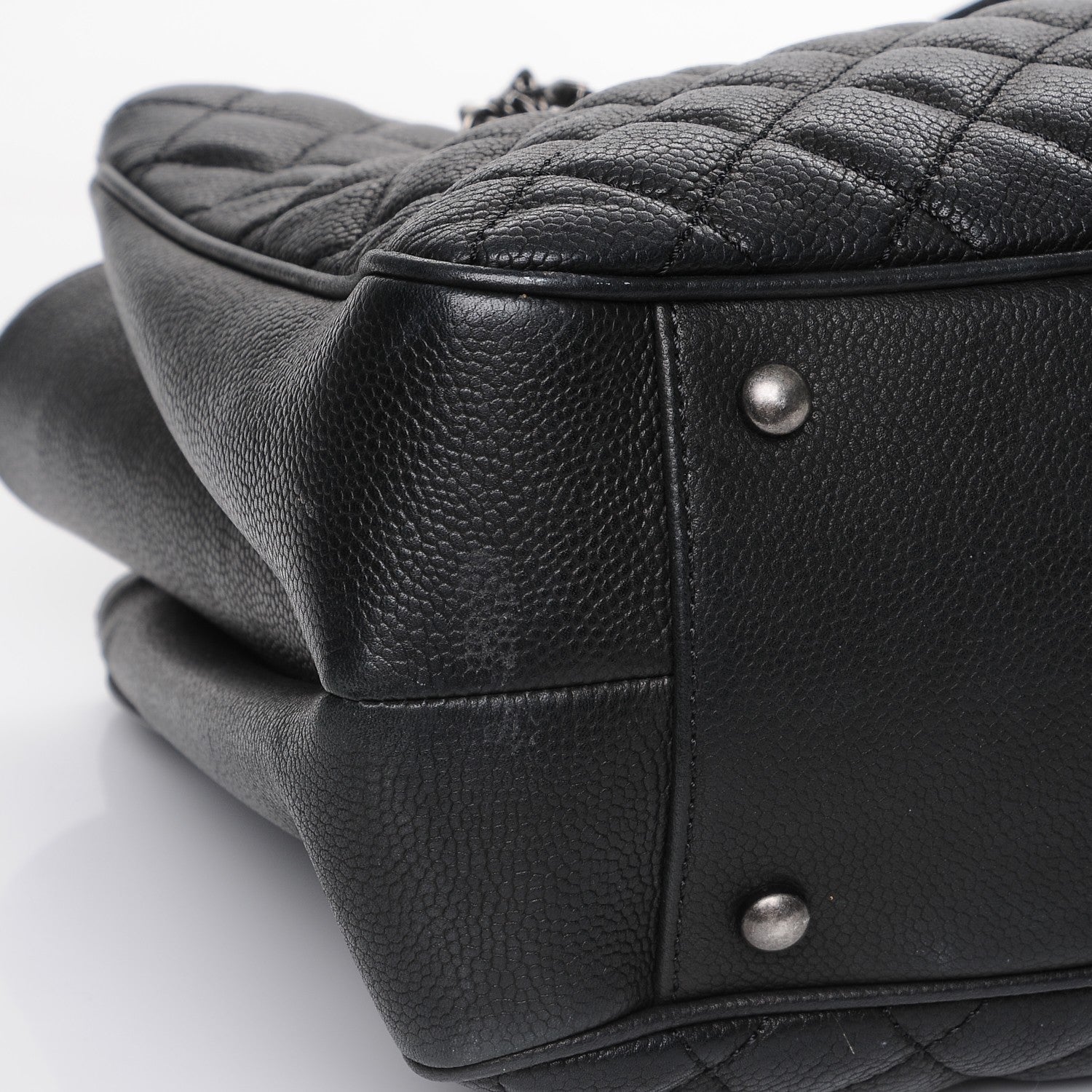 Chanel Caviar Quilted Medium Rock In Rome Tote Black 9 of 9
