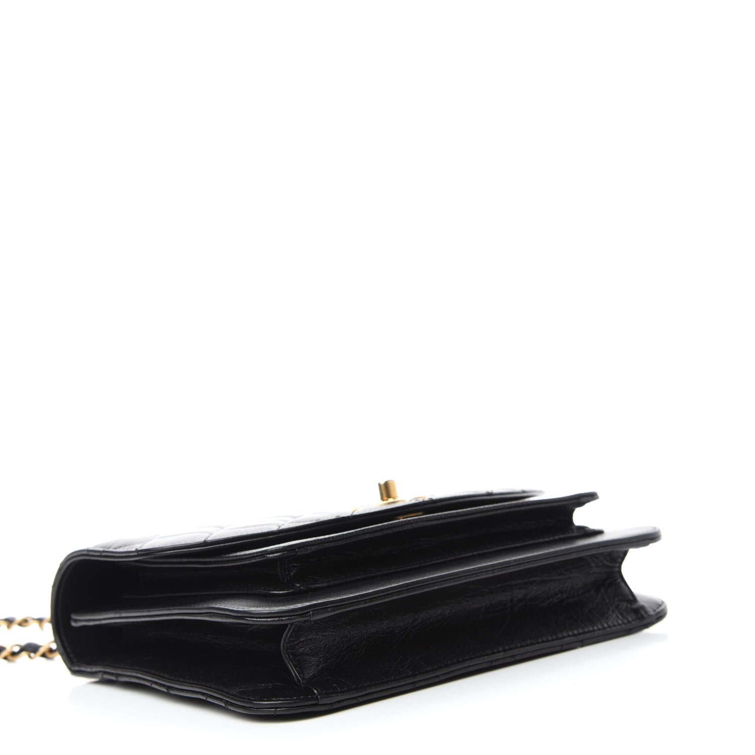 Chanel Calfskin Caviar Quilted Chain Handle Flap Black 4 of 12