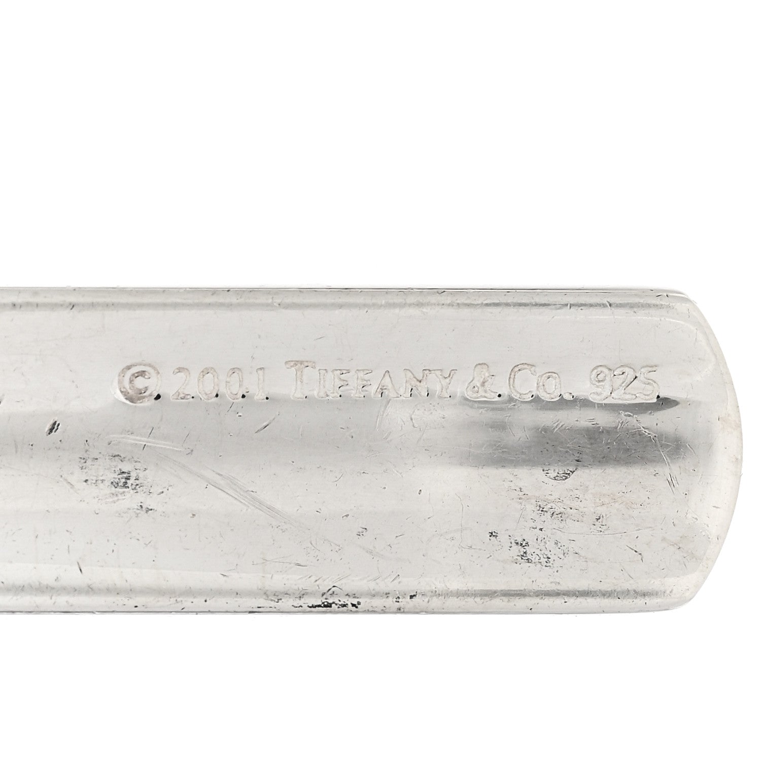 Tiffany Sterling Silver 1837 Bar Pendant 5 of 5