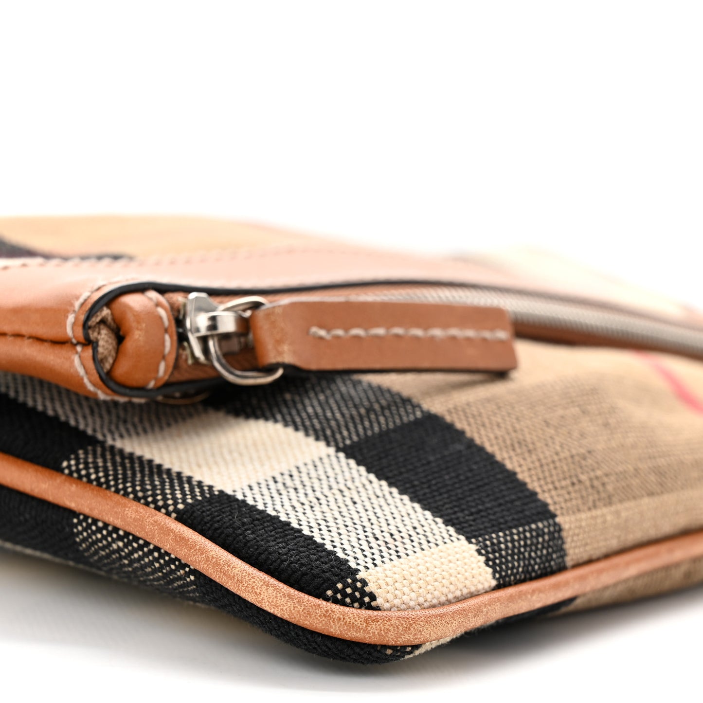 House Check Large Adeline Crossbody Saddle Brown