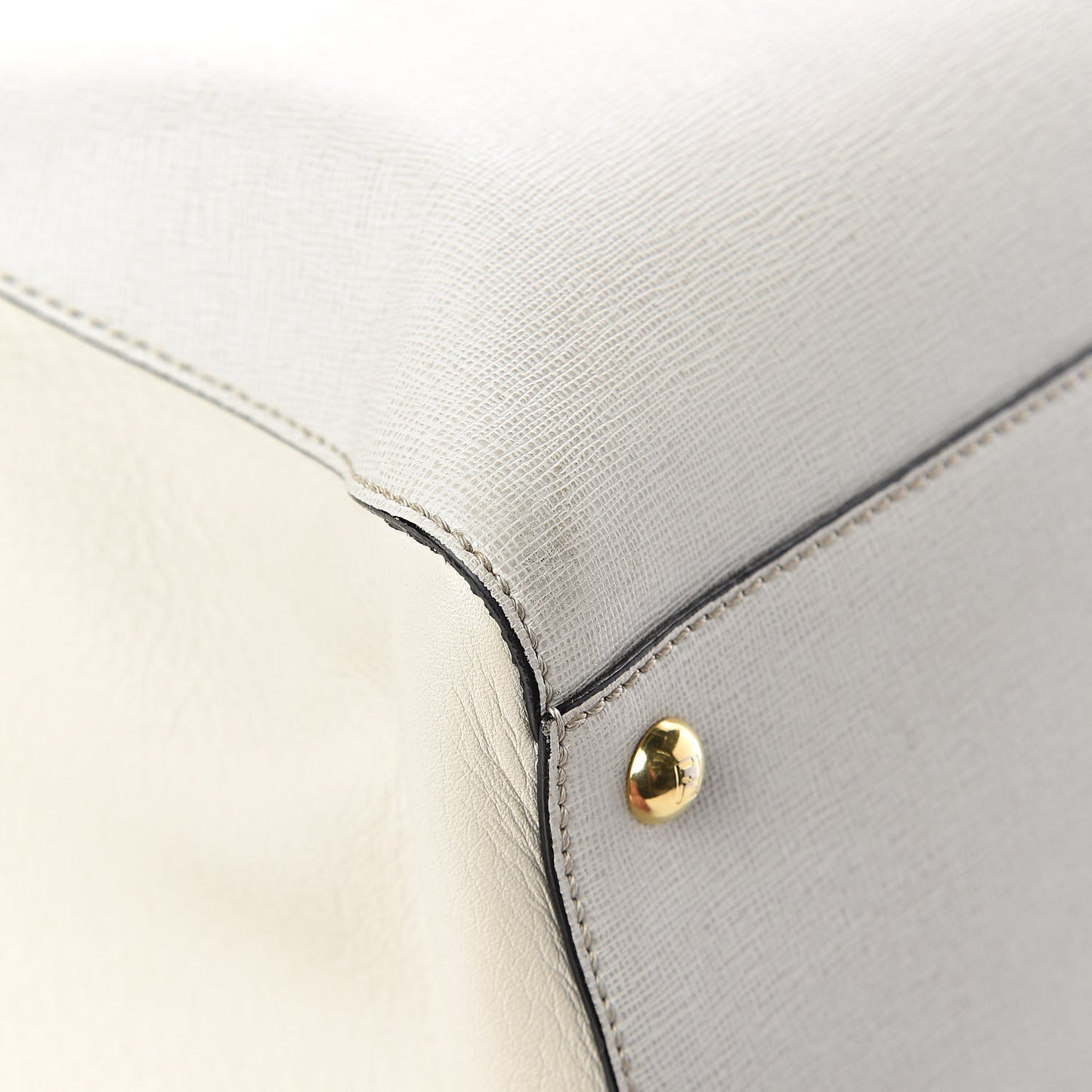 Vitello Elite Large 2Jours Tote Latte Bianco
