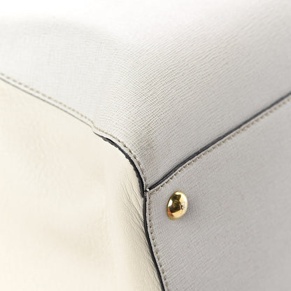 Fendi Vitello Elite Large 2Jours Tote Latte Bianco 14 of 15