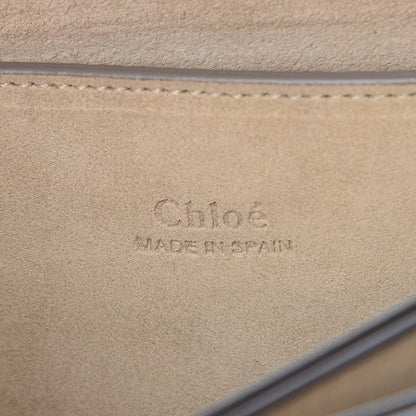 Chloe Suede Calfskin Small Faye Shoulder Bag Cement Pink 6 of 14
