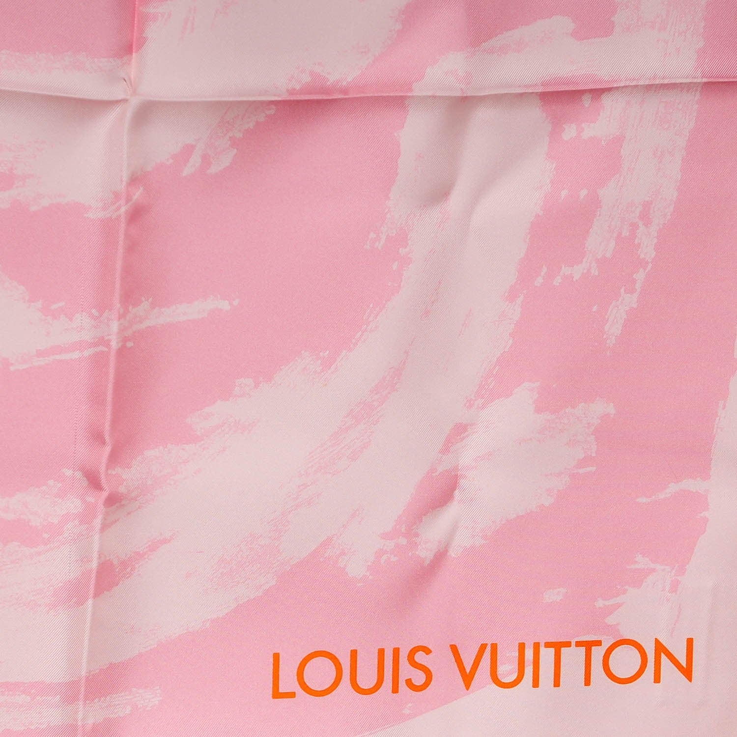 Louis Vuitton Silk Arty Flower Scarf Rose 3 of 5