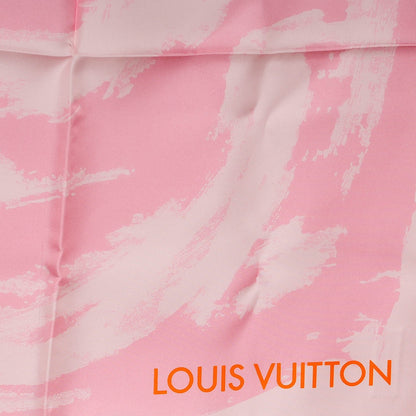 Louis Vuitton Silk Arty Flower Scarf Rose 3 of 5