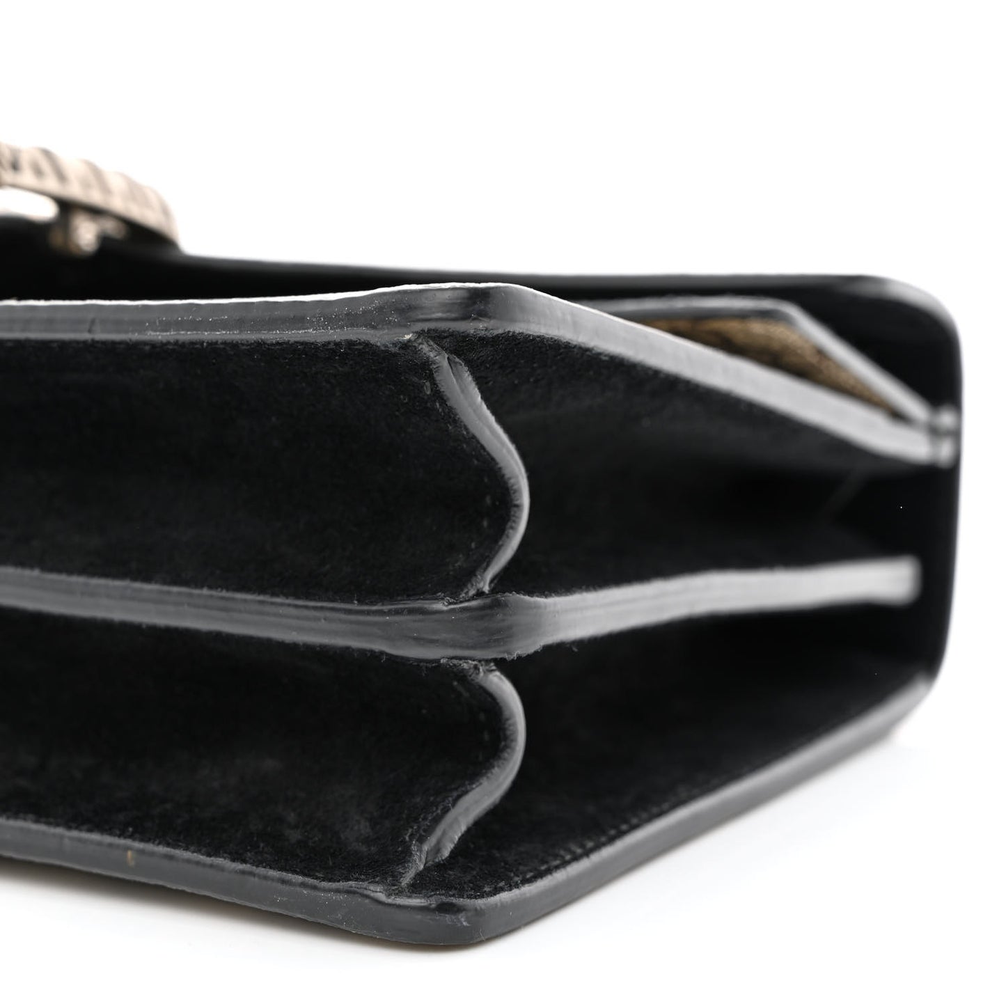 GG Supreme Monogram Small Dionysus Shoulder Bag Black