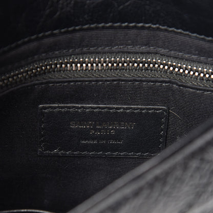 Saint Laurent Crinkled Calfskin Matelasse Monogram Niki Chain Wallet Black 6 of 10
