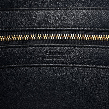 Celine Crocodile Embossed Calfskin Medium Belt Cabas Phantom Navy 6 of 11