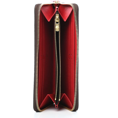 Louis Vuitton Damier Ebene Clemence Wallet Cherry 5 of 7