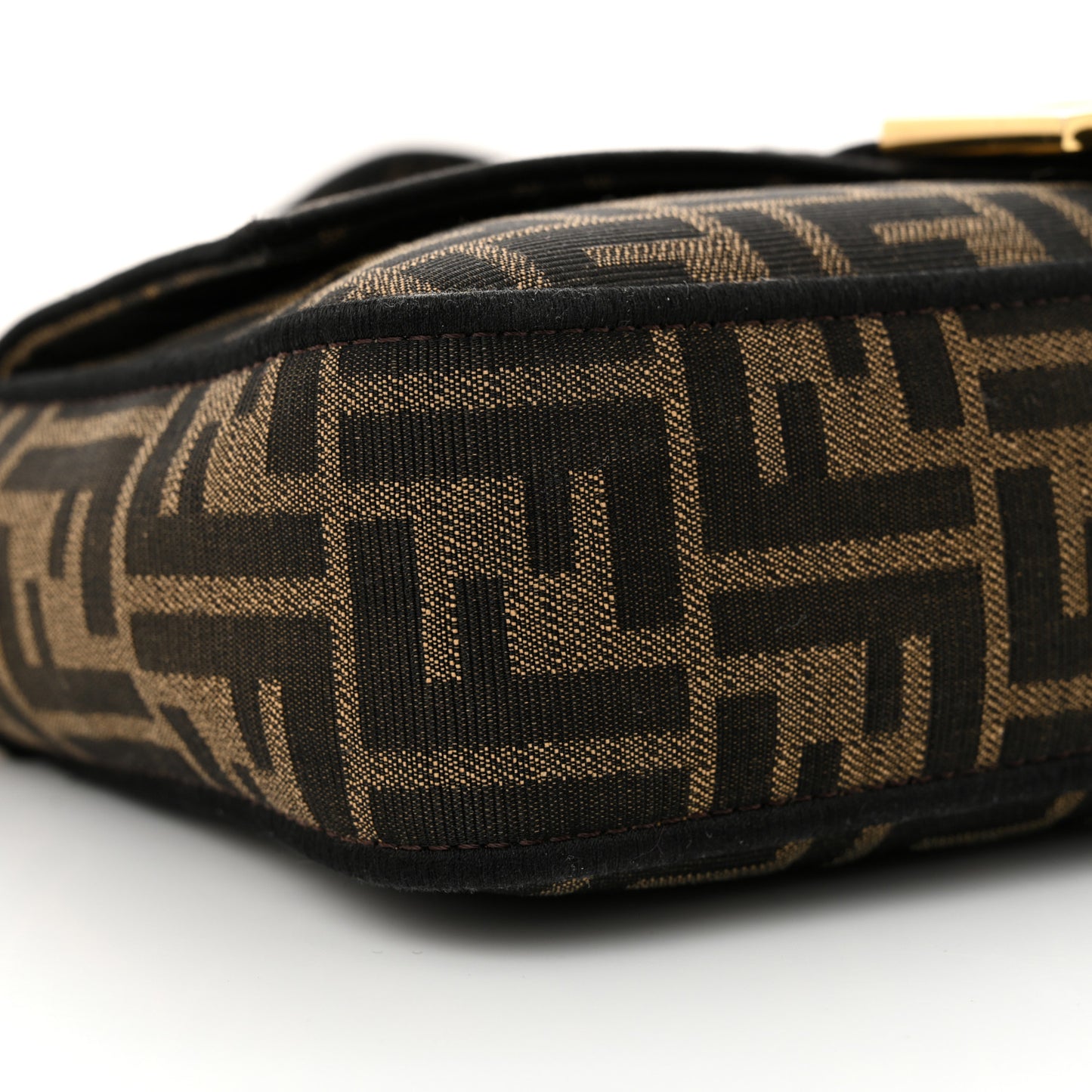 Fabric Jacquard FF 1974 Medium Baguette Tobacco Moro Black