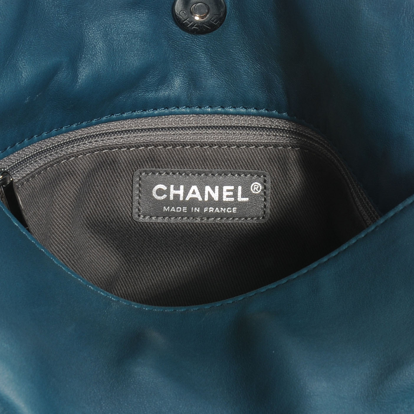 Chanel Lambskin Large Sharpei Shoulder Bag Turquoise 6 of 7