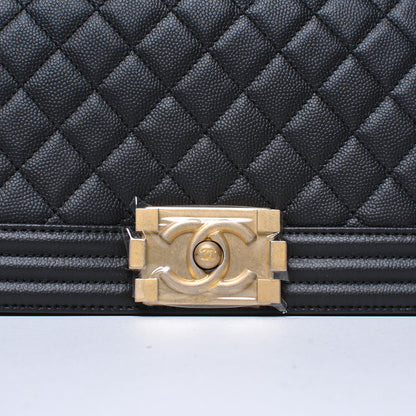 Chanel Caviar Quilted Medium Boy Flap Black 8 of 8
