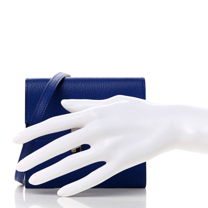Hermes Chevre Mysore Mini Cinhetic Wallet Bleu Electrique 2 of 9