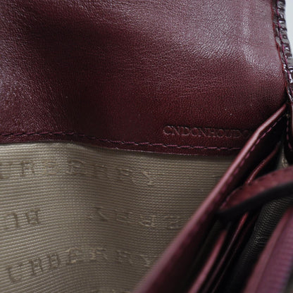 Burberry Patent Nova Check Wallet Bordeaux 8 of 8