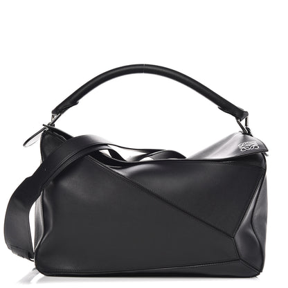 Loewe Calfskin Large Puzzle Bag Black 1 of 8