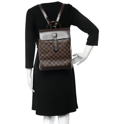 Louis Vuitton Damier Ebene Soho Backpack 2 of 9