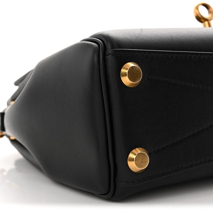 Balenciaga Smooth Calfskin Mini Bel Air Carry All Bag Black 8 of 9