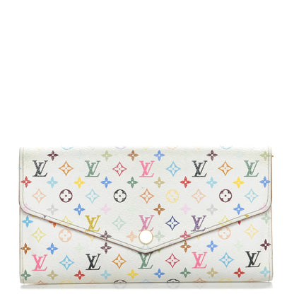 Louis Vuitton Monogram Multicolor Sarah Wallet NM White Eglantine 1 of 9