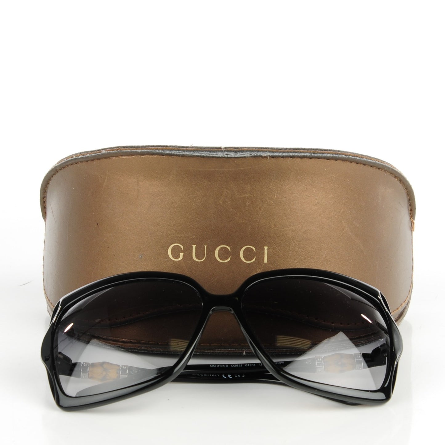Oversized Bamboo Sunglasses 3131/S Black