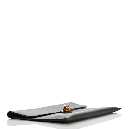 Alexander McQueen Calfskin Skull Envelope Clutch Black 3 of 8