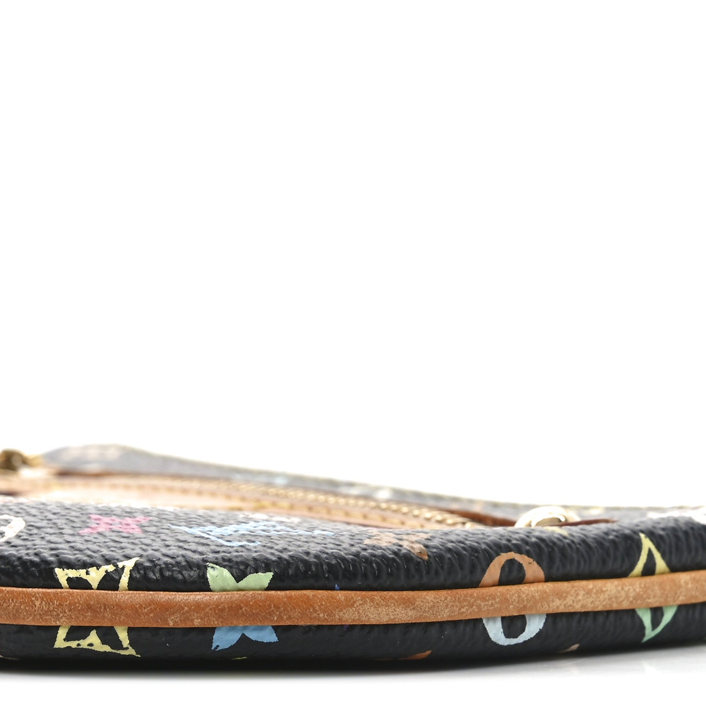 Monogram Multicolor Pochette Plate MM Black