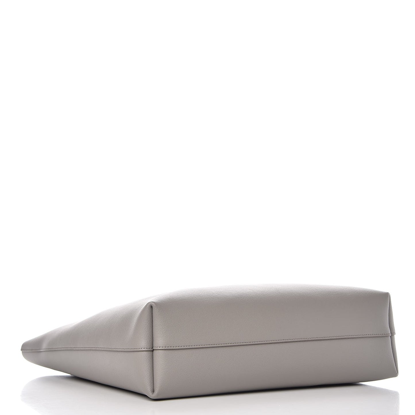 Calfskin Medium Shopping Tote Oyster Grey