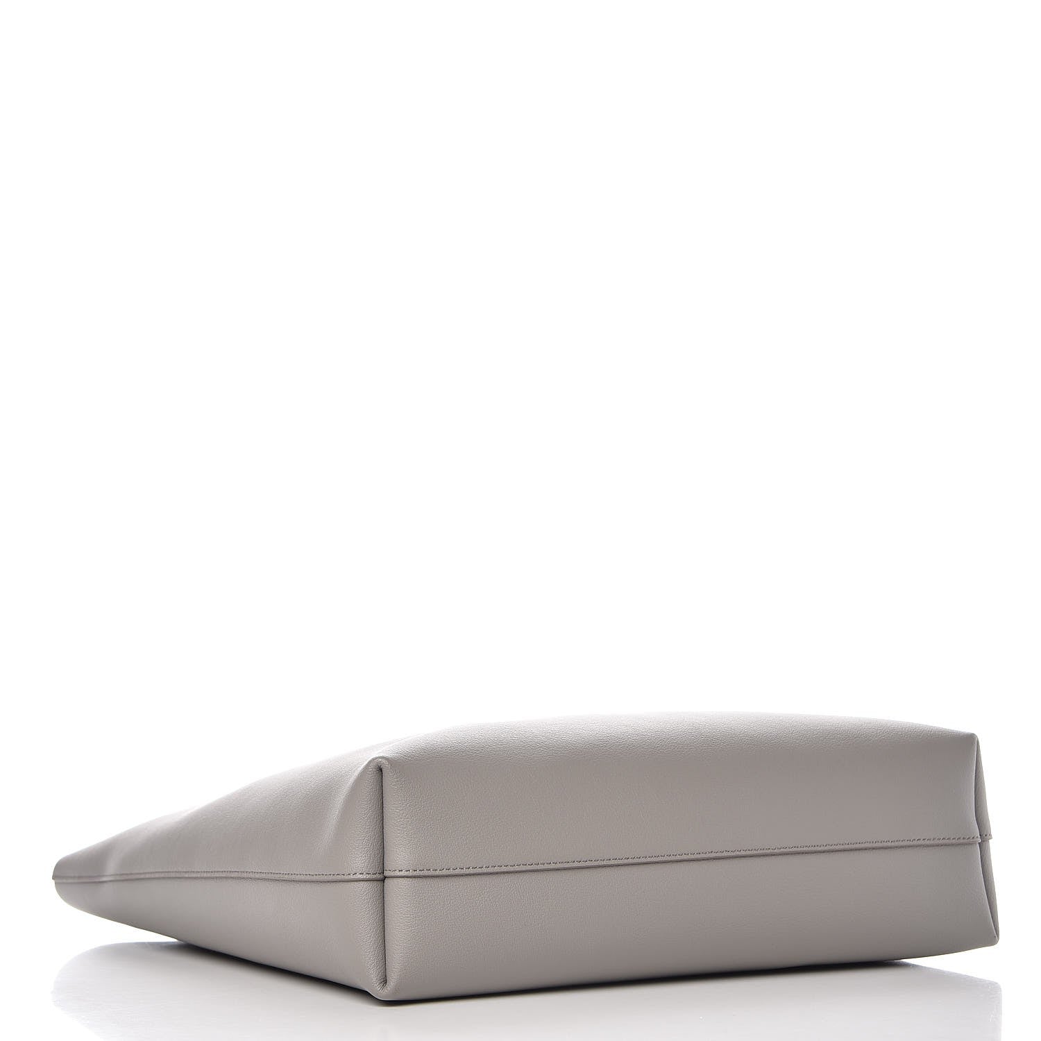 Saint Laurent Calfskin Medium Shopping Tote Oyster Grey 4 of 9