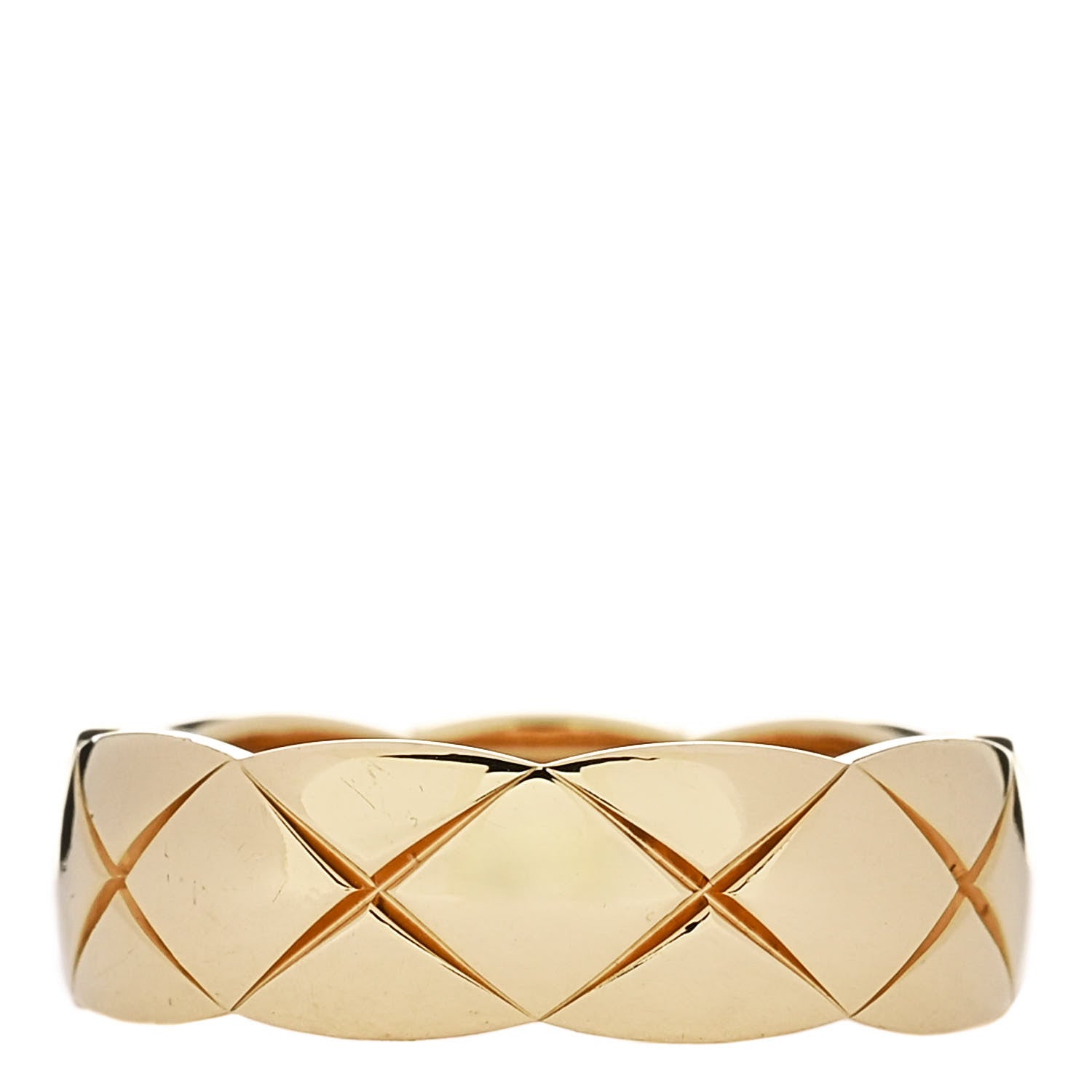 Chanel 18K Yellow Gold Small Coco Crush Ring 59 8.75 3 of 6