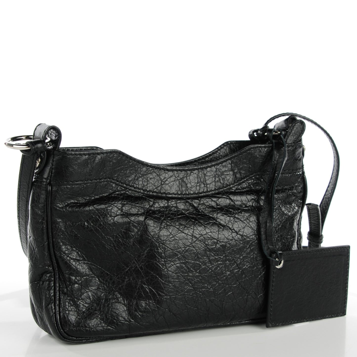 Agneau Giant 12 Silver Hardware Hip Black