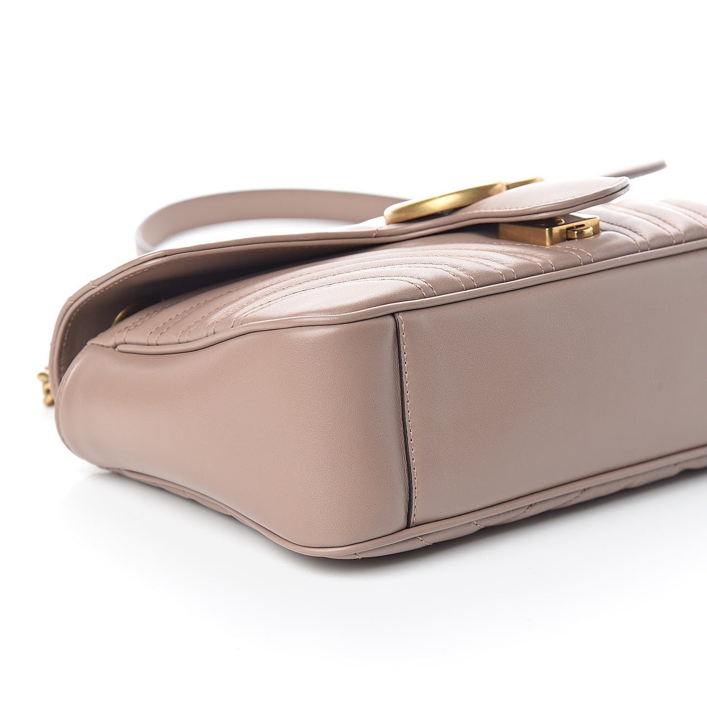 Calfskin Matelasse Small GG Marmont Shoulder Bag Porcelain Rose