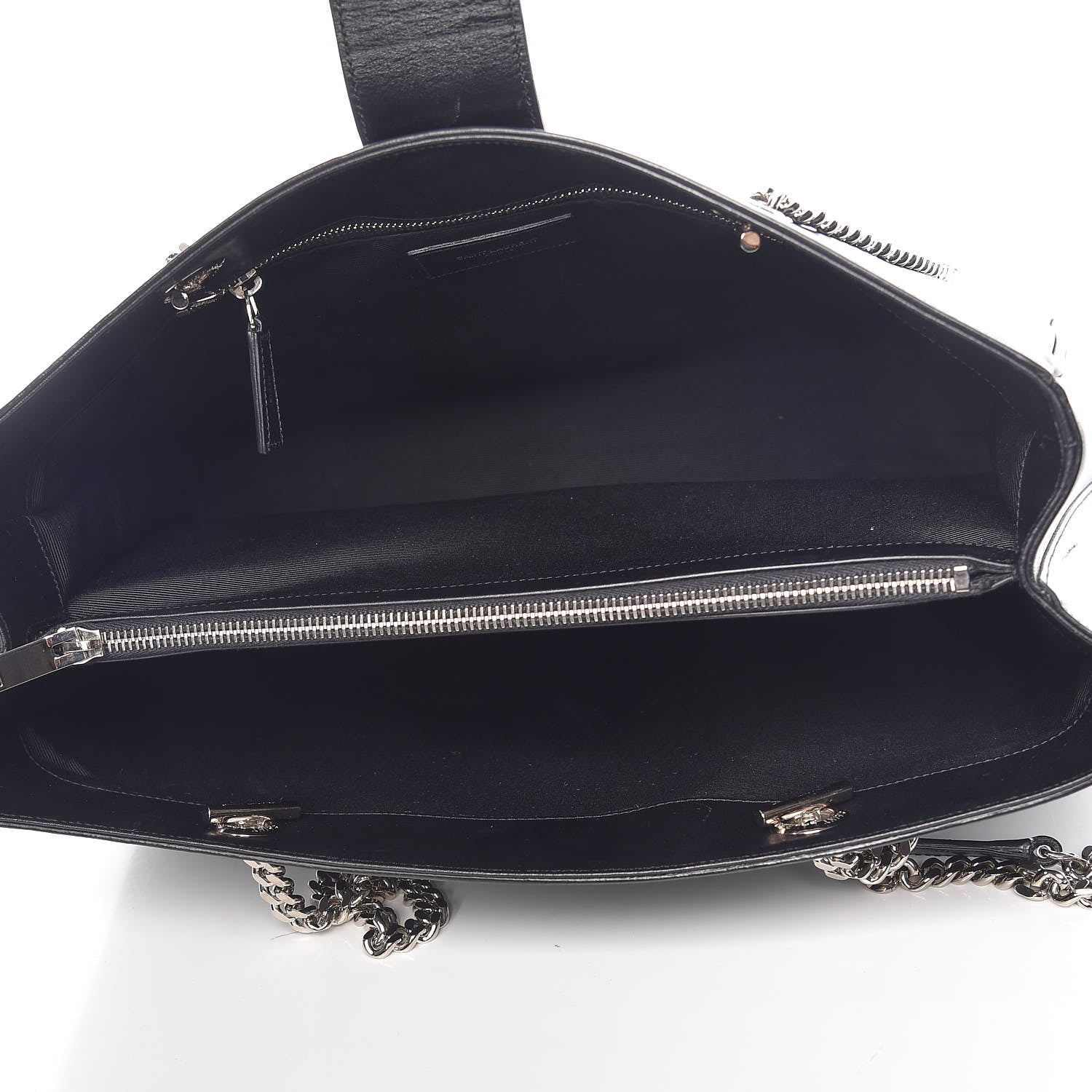 Saint Laurent Calfskin Classic Monogram Shopping Bag Black 6 of 20