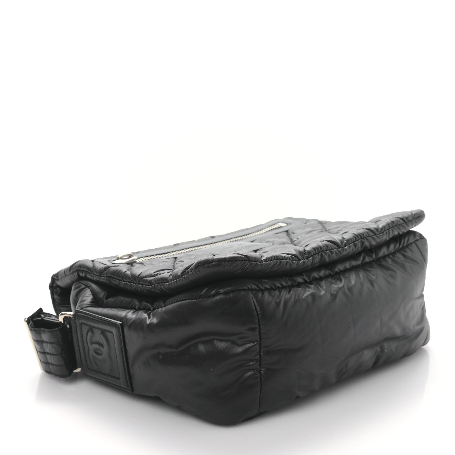 Chanel Nylon Small Coco Cocoon Messenger Bag Black 4 of 9
