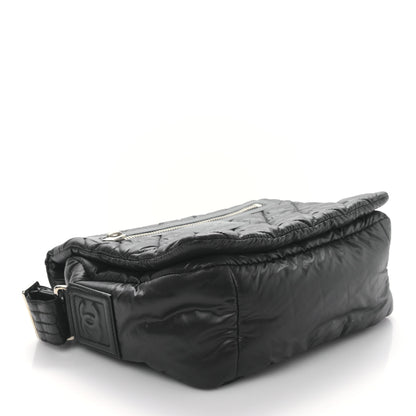 Chanel Nylon Small Coco Cocoon Messenger Bag Black 4 of 9