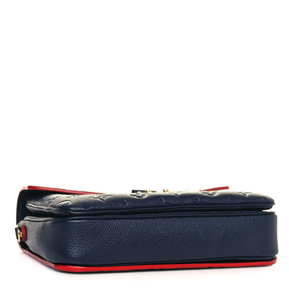 Louis Vuitton Empreinte Pochette Metis Marine Rouge 4 of 13