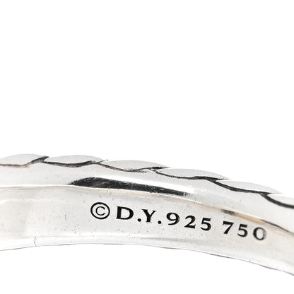 David Yurman Sterling Silver 18K Yellow Gold Citrine Novella Ring 52 6 4 of 4