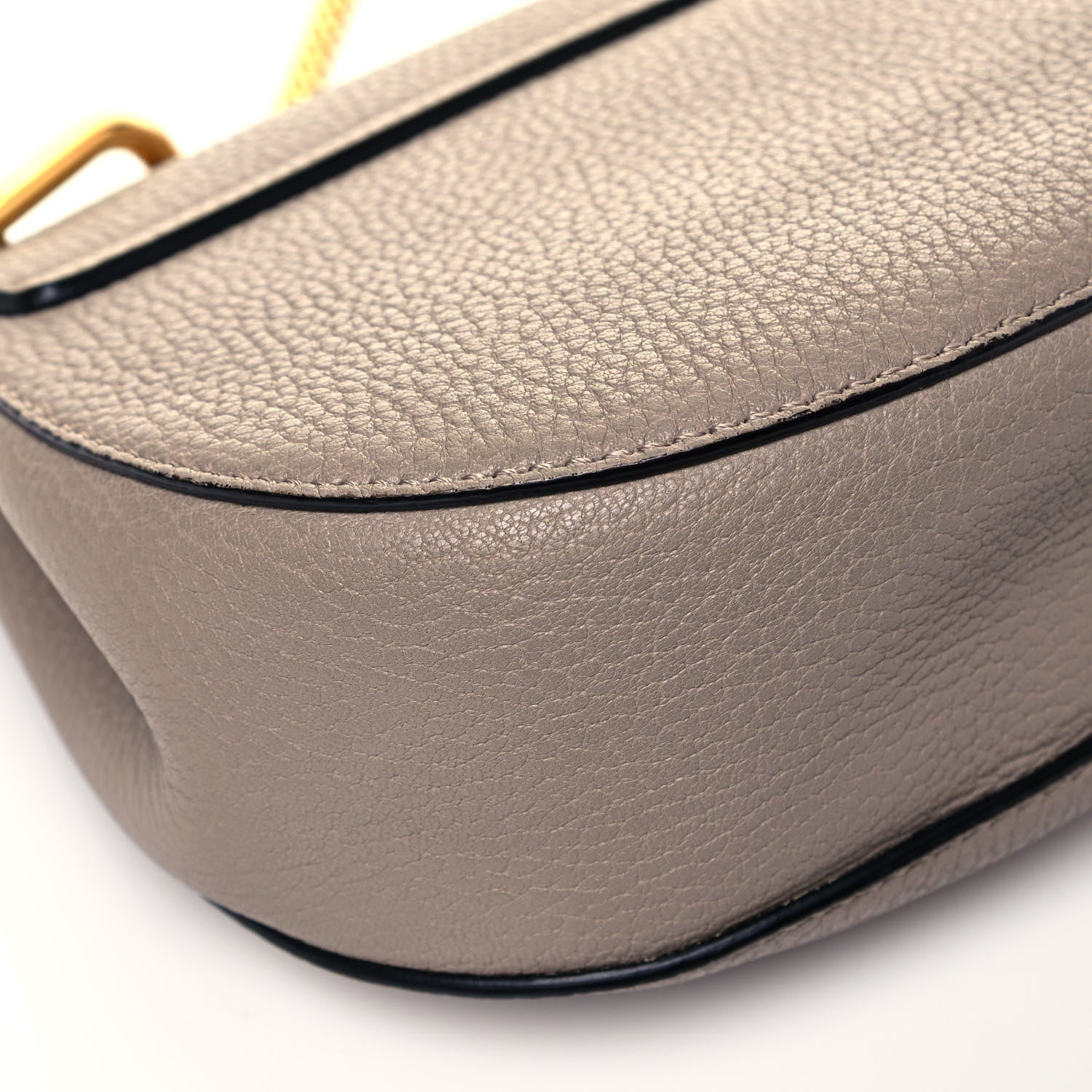 Chloe Grained Lambskin Mini Drew Shoulder Bag Motty Grey 9 of 10